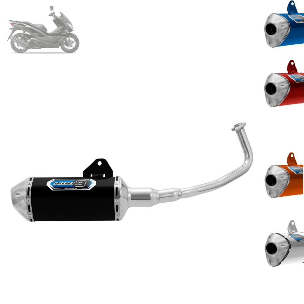 Escapamento Escape Pro Tork Mini 3 Para Moto Pcx Curva Cromada em Oferta na Shopee