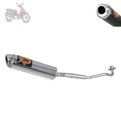 Escapamento Escape Pro Tork 788 Aço Para Moto Biz 125 2011 2012 2013 2014 2015 2016 2017 2018