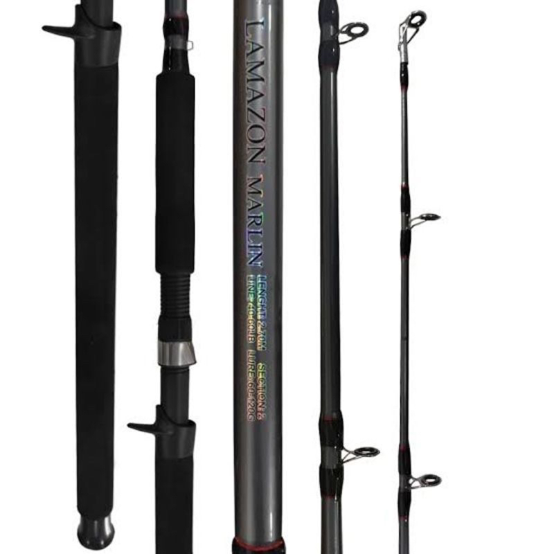 Vara De Carretilha Lamazon Marlin Pesca Pesada + salva vara