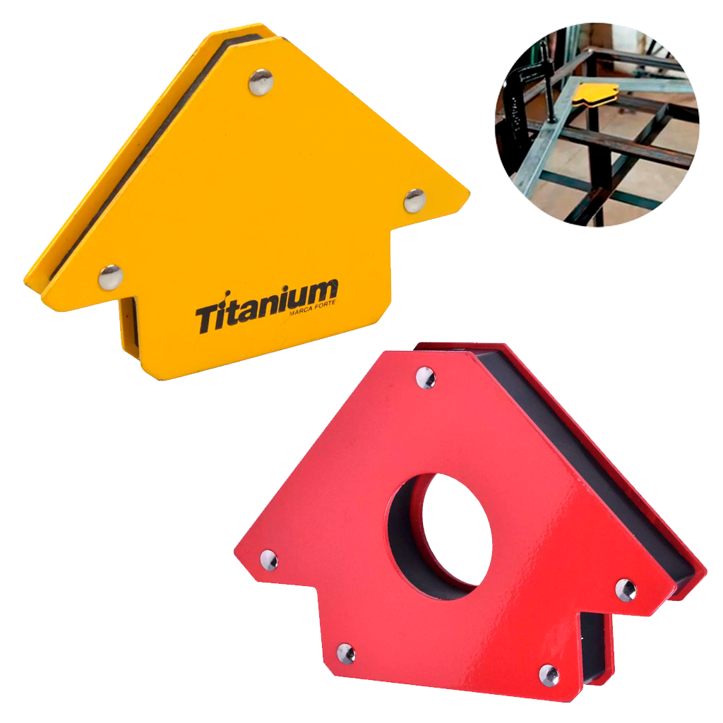 Esquadro Magnético Para Solda 12kg Ou 34 Kg Com Furo Sem Furo Robusto Soldador Serralheiro 90 45 135 em Oferta na Shopee