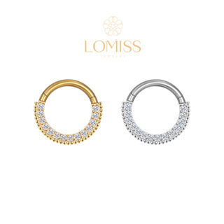 Piercing Orelha Nariz Argola Clik Aço Cirúrgico PVD Indiano Zircônia Lateral em Oferta na Shopee