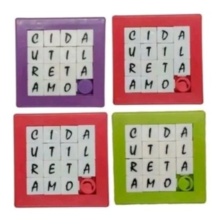 KIT 2 UNIDADES racha cuca jogo de quebra cabeça LETRAS diversão.