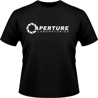 Camiseta Aperture Science Portal Game Rpg Manga Curta em Oferta na Shopee