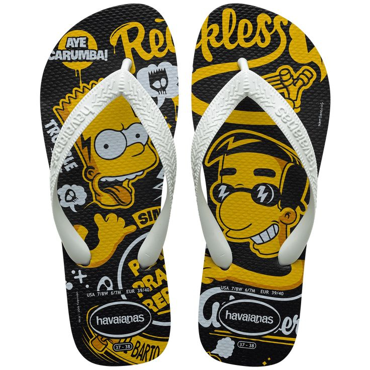 Sandália Masculino Chinelo Havaianas Original Simpsons