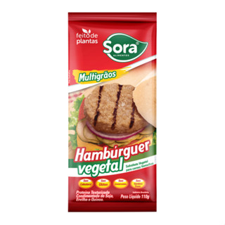 HAMBÚRGUER DE PROTEÍNA VEGETAL CARNE VERMELHA CONDIMENTADA SOJA 110G
