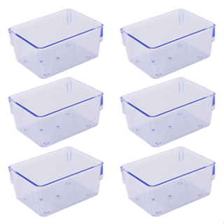 Kit 6 Organizadores Multiuso Modular Gavetas e Mesas Pote Acrilico Cristal
