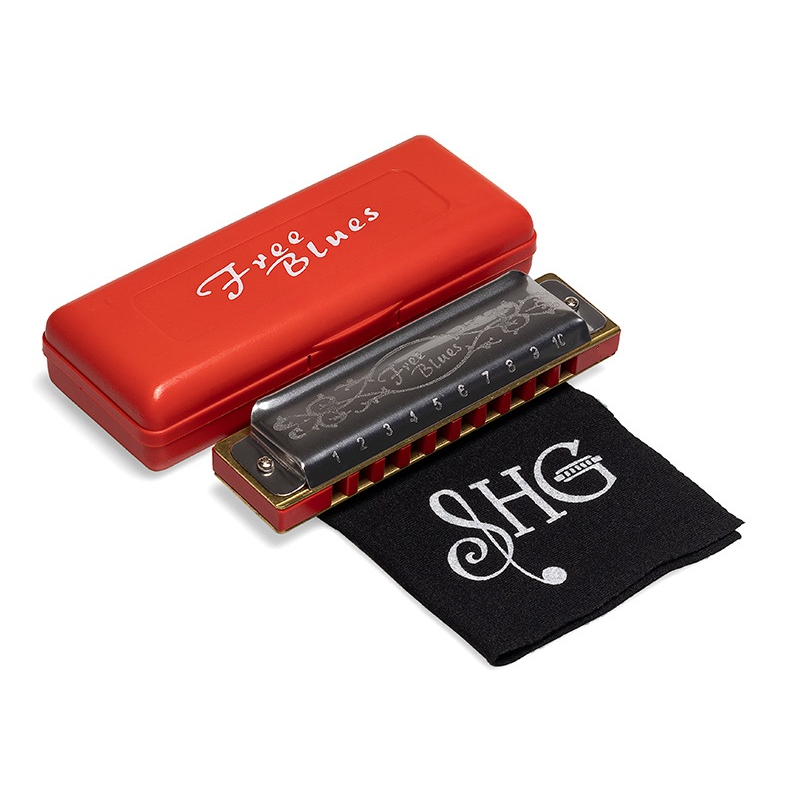 Gaita Boca Profissional - Hering Free Blues C/ Case