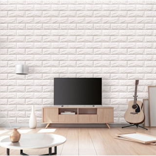 Placa Adesiva TIJOLO BRANCO 3D - 70x77cm
