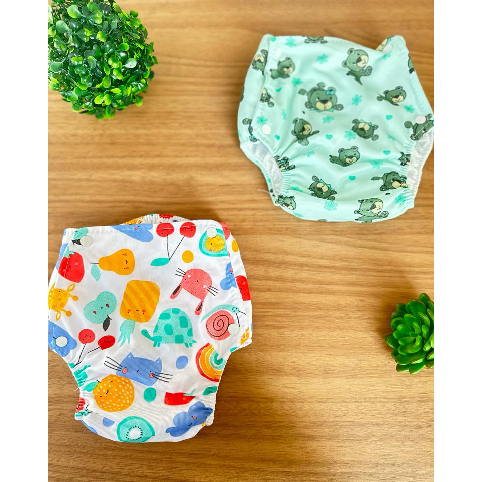 2 Fraldas Ecológica Reutilizável para Menino em Oferta na Shopee
