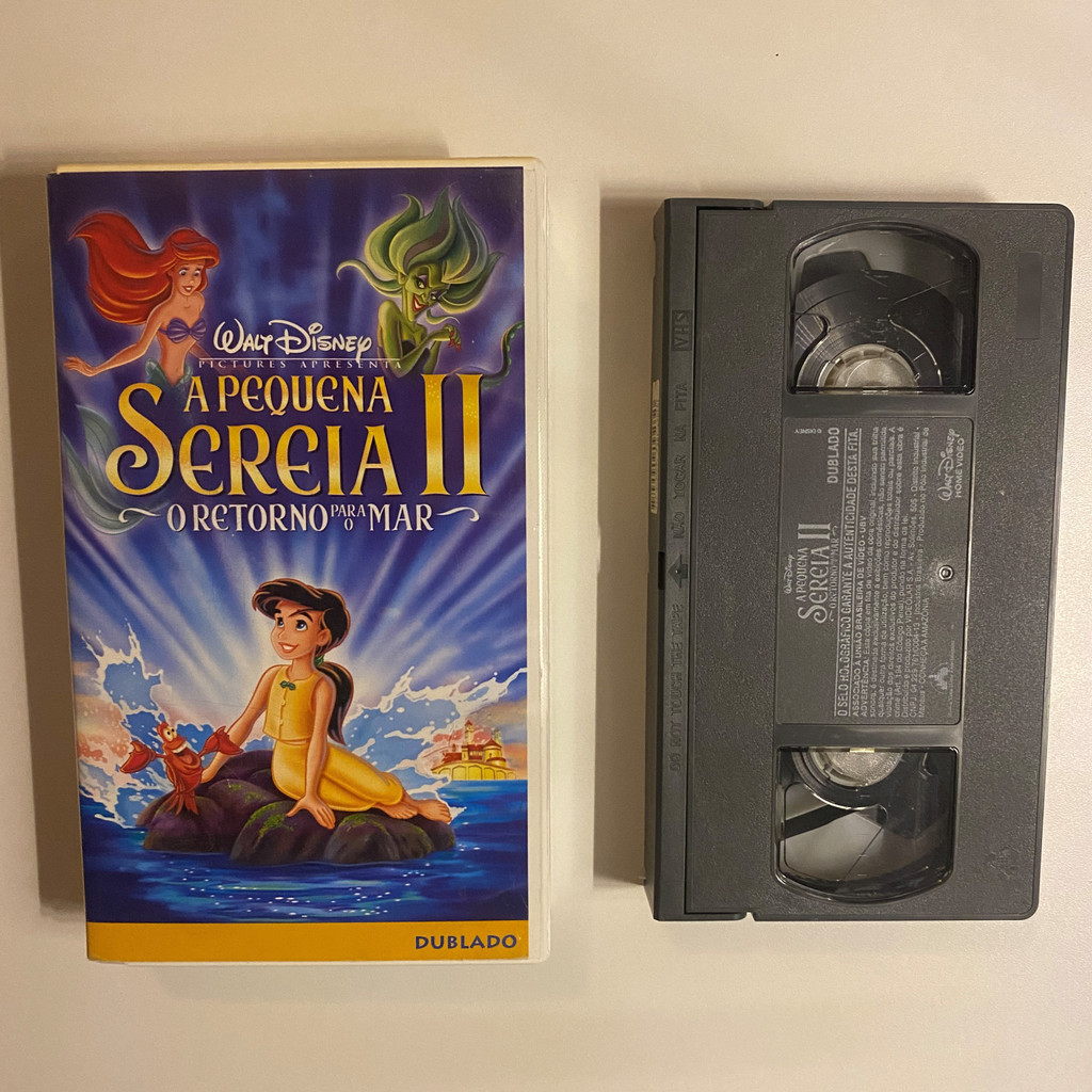Fita VHS A Pequena Sereia II - O Retorno Para o Mar - Disney (Dublado)