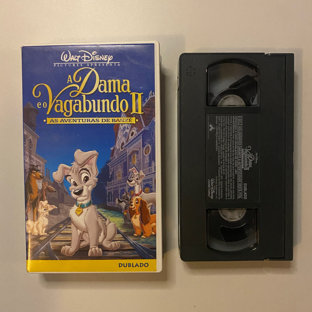 Fita VHS A Dama e o Vagabundo II - As Aventuras de Banzé - Disney (Dublado)