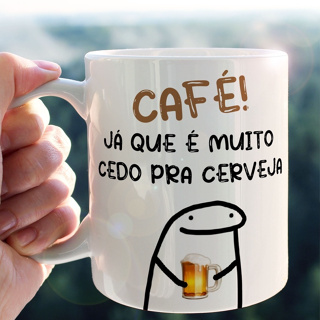 Caneca Flork -Café Já Que É Muito Cedo Para Cerveja em Oferta na Shopee