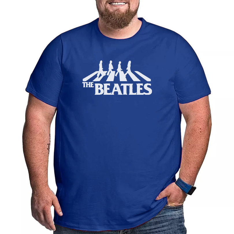 Camiseta Pluz Size Masculina Camisa G1 G2 G3 Tamanho Grande Estampada Especial 100% Algodão Varias Cores Pronta Entrega Beatles
