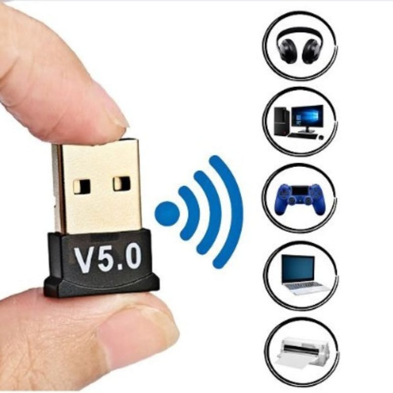 Kit 10 Adaptadores e Receptores USB Bluetooth 5.0 Plug usb Transmissor de Áudio para Notebook