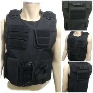 Capa de colete tática operacional com 06 bolsos - Aquiles em Oferta na Shopee