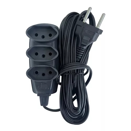 Extensão Elétrica Tomada Cabo Bivolt 3 Saídas 3 Metros