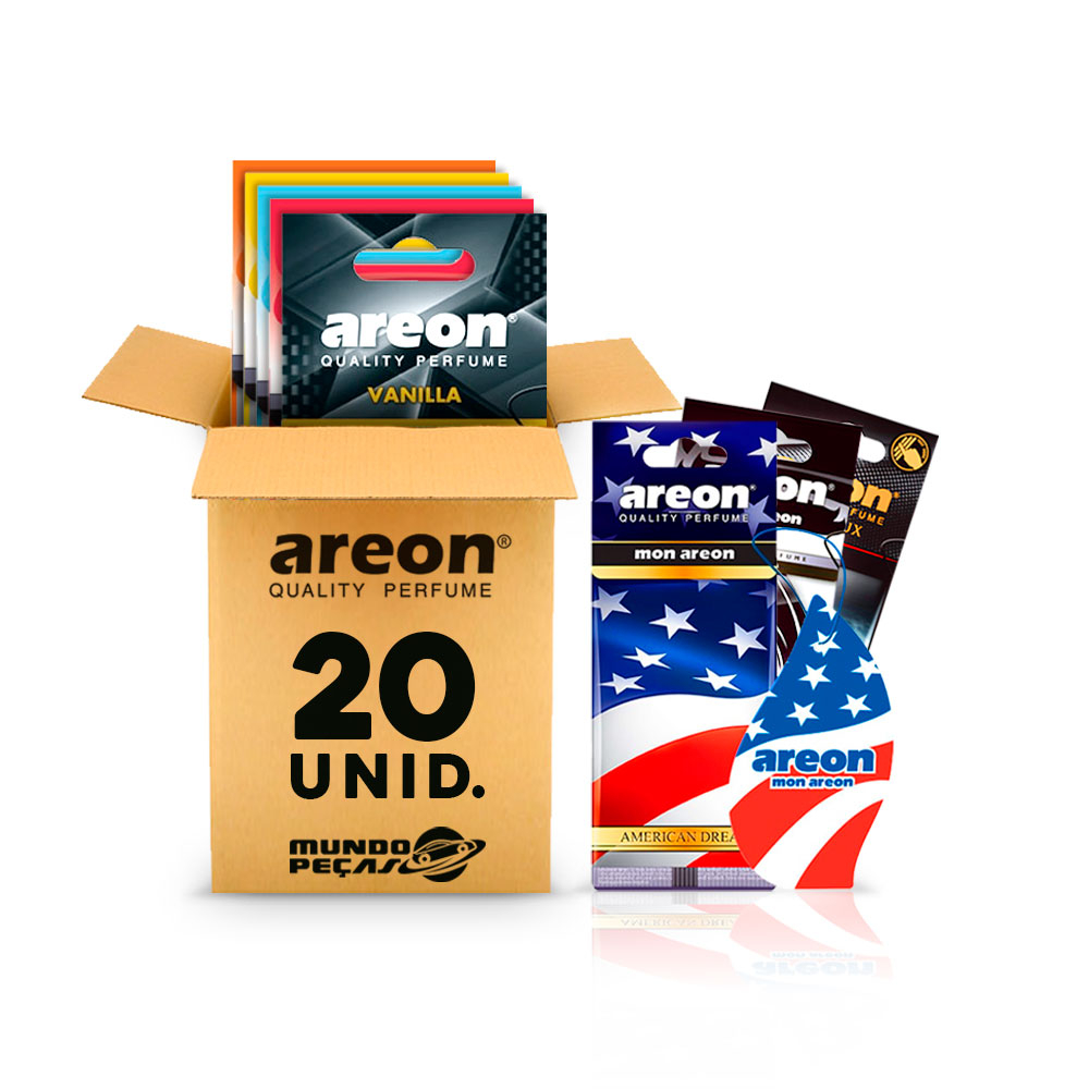 Aromatizante Automotivo Areon folha 20 UNIDADES