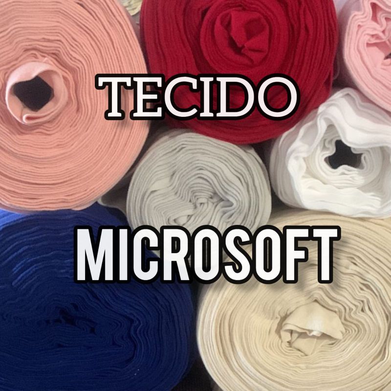 TECIDO MICROSOFT LISO 100% POLIÉSTER 1m x 1,65m ( MUITO MACIO )