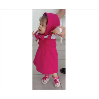 Roupa / fantasia / vestido infantil da marsha e o urso. Envio imediato