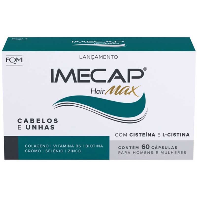 Suplemento Vitamínico Imecap Hair Max Cabelos e Unhas - 60 Cápsulas