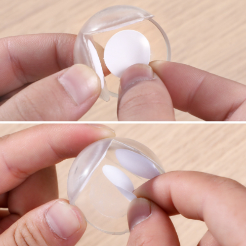 Kit 24 Protetores De Quina Silicone Redondo Para Crianças E Bebes Proteção Promoção