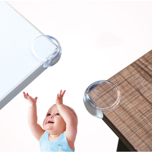 Kit 24 Protetores De Quina Silicone Redondo Para Crianças E Bebes Proteção Promoção