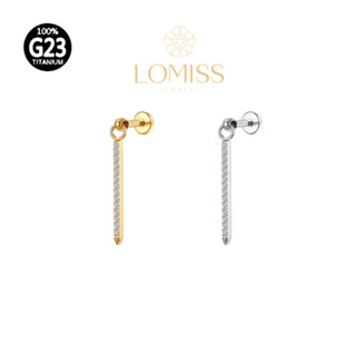 Piercing Labret Conch Helix Tragus Titânio G23 Pingente Barra Pequena Zircônia