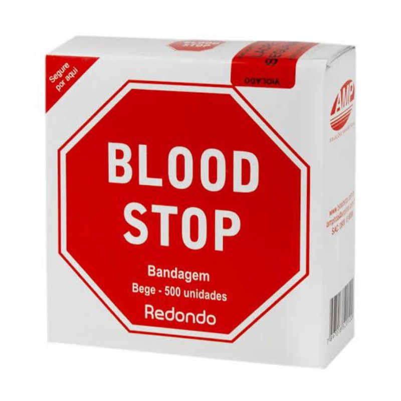 Blood Stop Curativo Bandagem Para Estancamento Redondo Bege - 500u