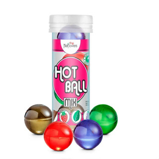 Hot Ball Mix 4 Bolinhas Beijável Lubrificante Hotflowers