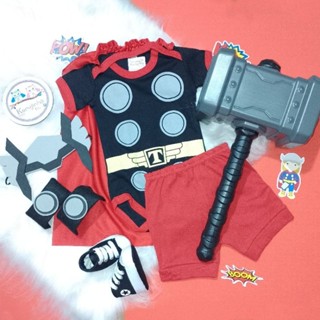 Body Bebê Temático Thor - Kit Mesversário Opcional