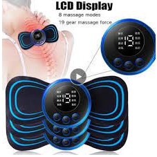 Mini Massageador Elétrico Recarregável Para Alívio De Dor Muscular/Ombro/Cervical