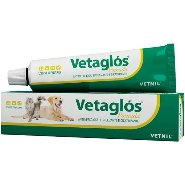 Vetaglos Pomada Anti-infecciosa, epitelizante e cicatrizante 50G em Oferta na Shopee