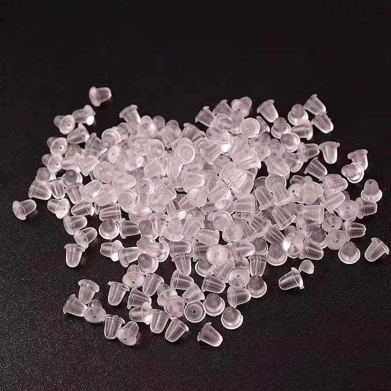100 PCS /50 PARES Brincos Perola 6mm + Tarracha De Silicone Atacado — imagem 2 de 2
