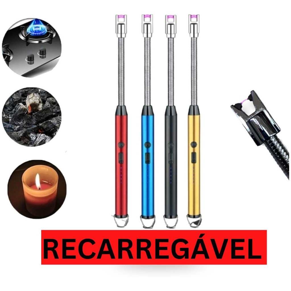 Acendedor De Fogão Eletrônico Isqueiro Usb Envio 24h/Acendedor Fogão Elétrico Eletrônico Usb Recarregável Luxo