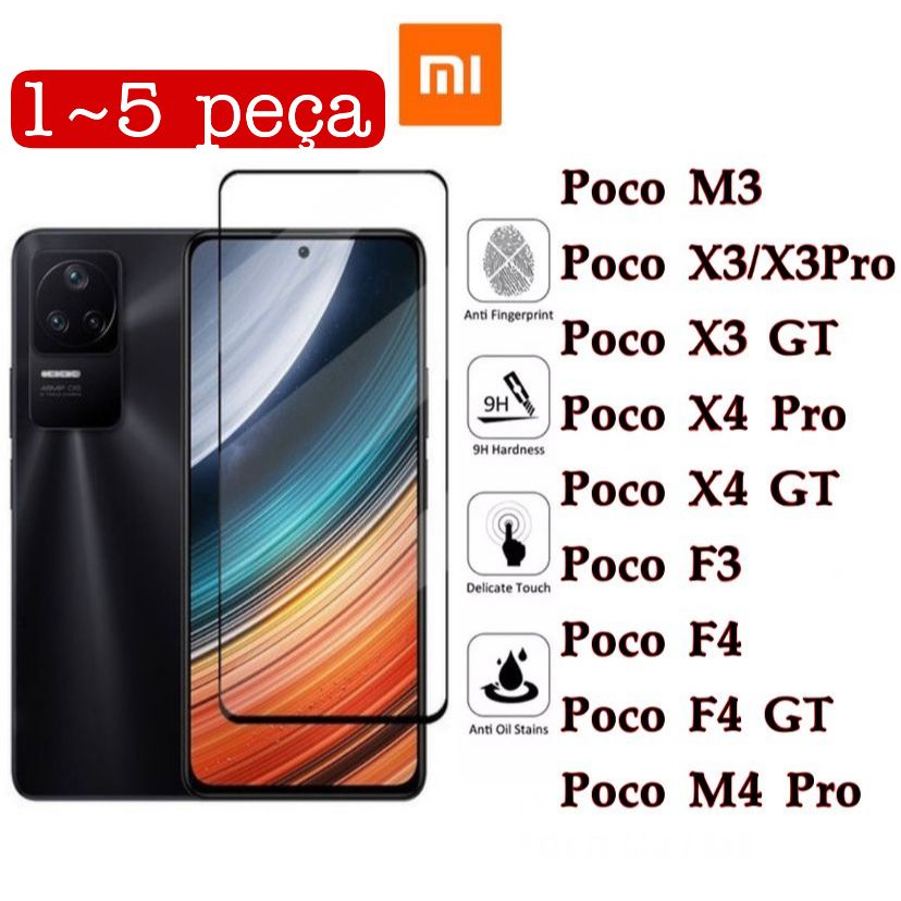 Película De Vidro 3D Para Redmi Poco F3 M3 X3 X3PRO X3GT M4PRO