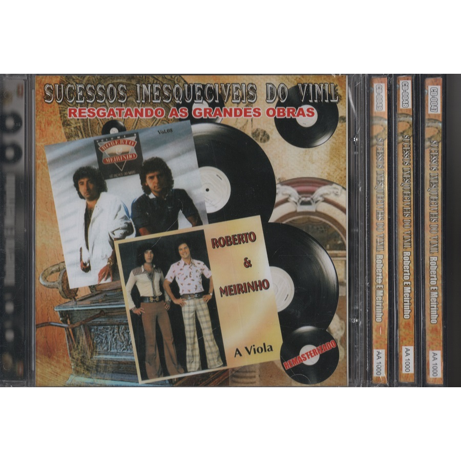 4 Cd Roberto E Meirinho Sucessos Vinil 0047/0048/0049/00/50