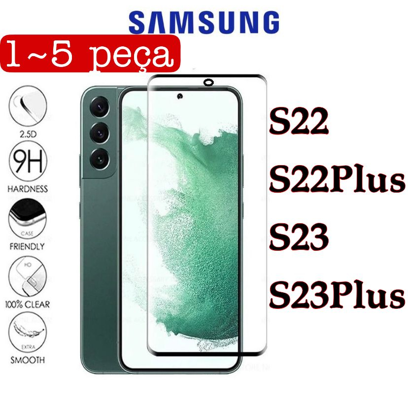 Película De Vidro 3D Samsung Galaxy S22 S22 Plus S23 S23Plus