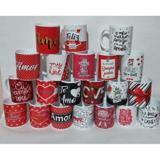 Caneca Plástica Amor Sortidos