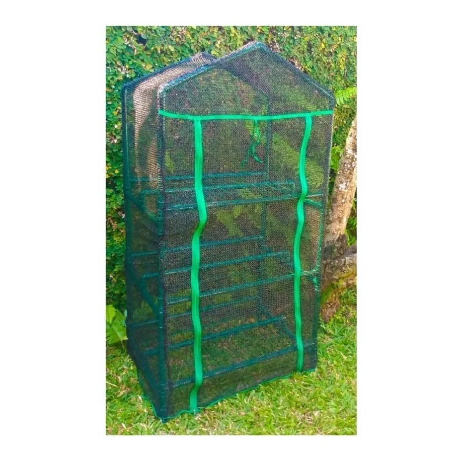 Estufa Sombrite 50% para Plantas – Meia Sombra Proteção Solar e Ventilação Natural - 3 prateleira