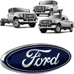 Emblema Logo Grade Dianteira F250 F350 F4000 2007 Até 2016