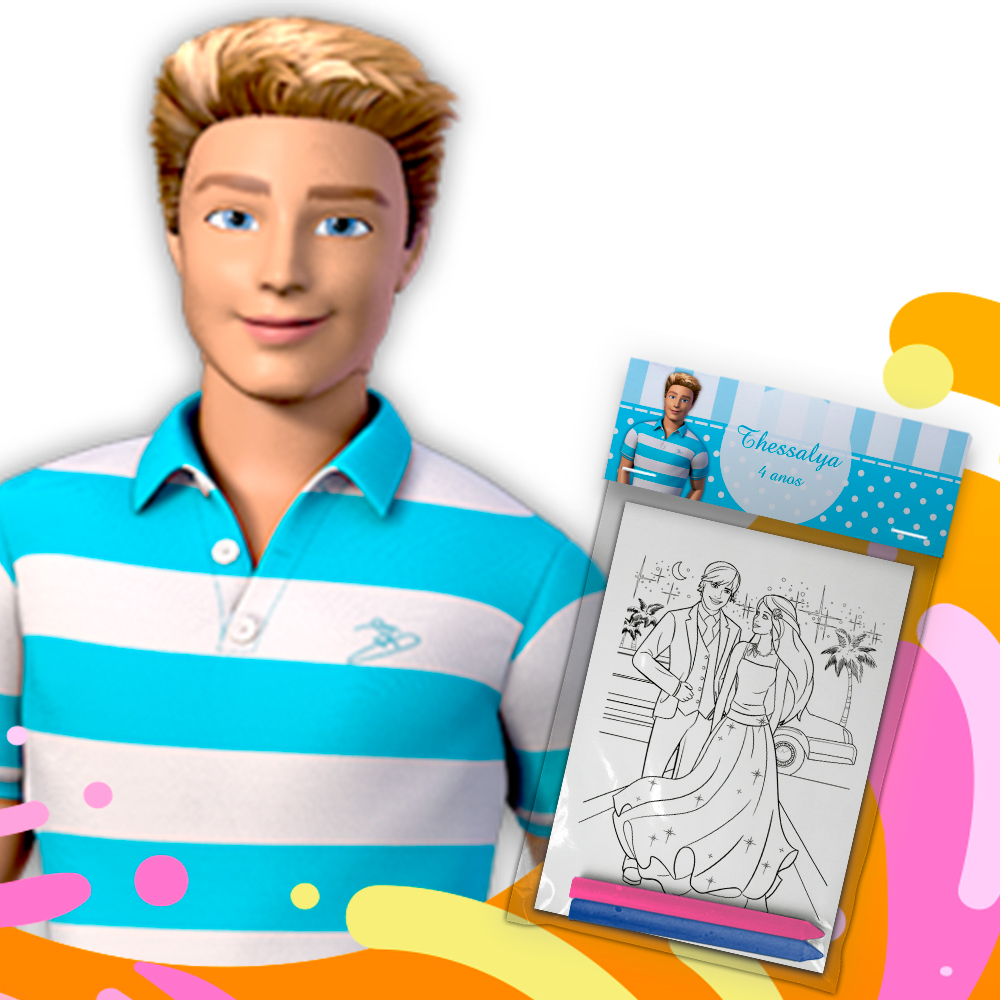 Kit Colorir Giz De Cera Lembrancinha Festa Infantil Personalizado Escolha Tema Menino em Oferta na Shopee