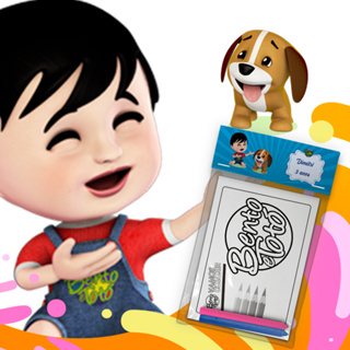 Kit Colorir Giz De Cera Lembrancinha Festa Infantil Personalizado Escolha Tema Bento e Totó em Oferta na Shopee