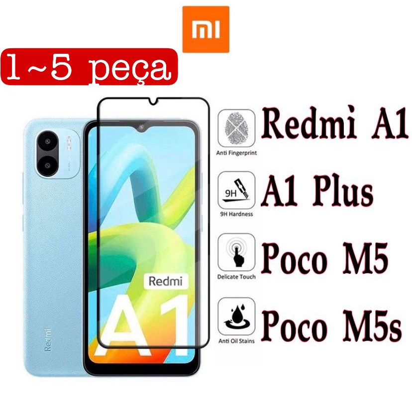 PELÍCULA DE VIDRO 3D Xiaomi Redmi A1 A1Plus POCO M5 M5s A2 A2PLUS em Oferta na Shopee