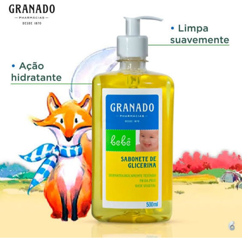Sabonete Líquido de Glicerina Granado Bebê Tradicional 250ml e 500ml em Oferta na Shopee