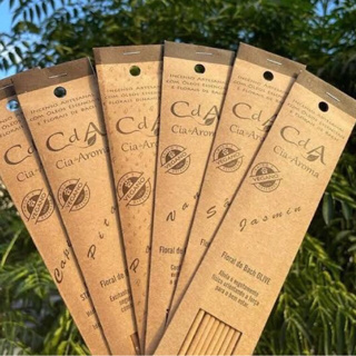 Incenso 100% Natural Cia de Aroma - Com Óleos Essenciais e Florais de Bach escolha o aroma em Oferta na Shopee