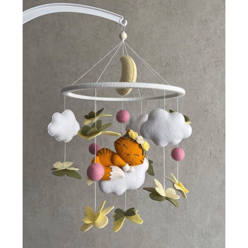 Móbile de Berço Gatinha Doce jardim