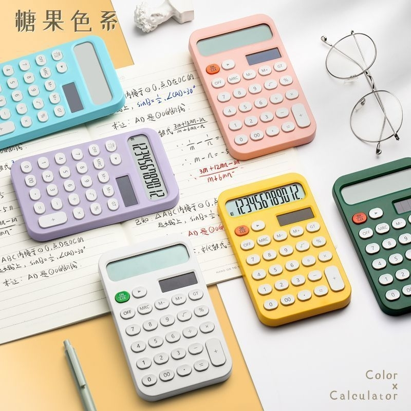 Calculadora Financeira 12 Digitos Dedicada Meninas Computador Pequeno Mini Alto Aparência 6354 em Oferta na Shopee