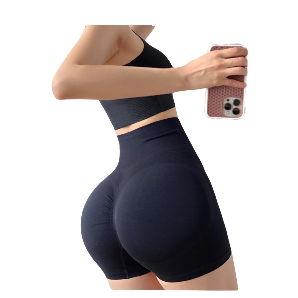 Short Legging Fitness Academia Levanta Bumbum Cintura Alta Esportivos Femininos Grossos Tecido Super Resistente NÃO FICA TRANSPARENTE.