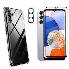 Kit 3X1 Samsung Galaxy M14 5G - Pelicula Frontal Ceramica 3D + Capa TPU + Película Câmera Vidro 3D