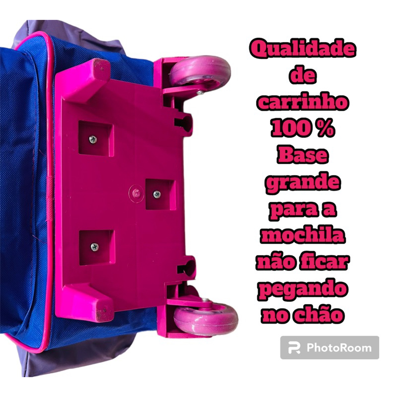 mochila infantil de rodinha escolar de menina frozen